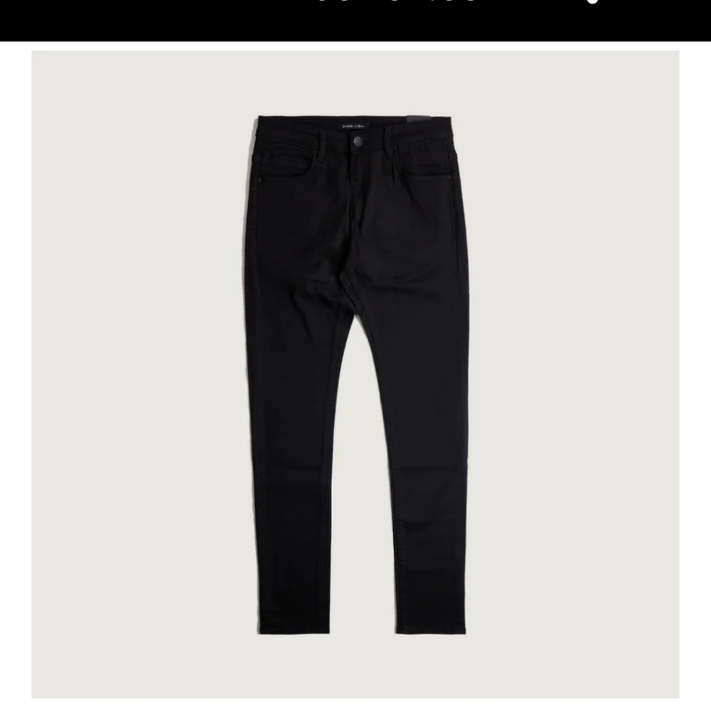 Embellish ladies Spencer jeans in Jet Black